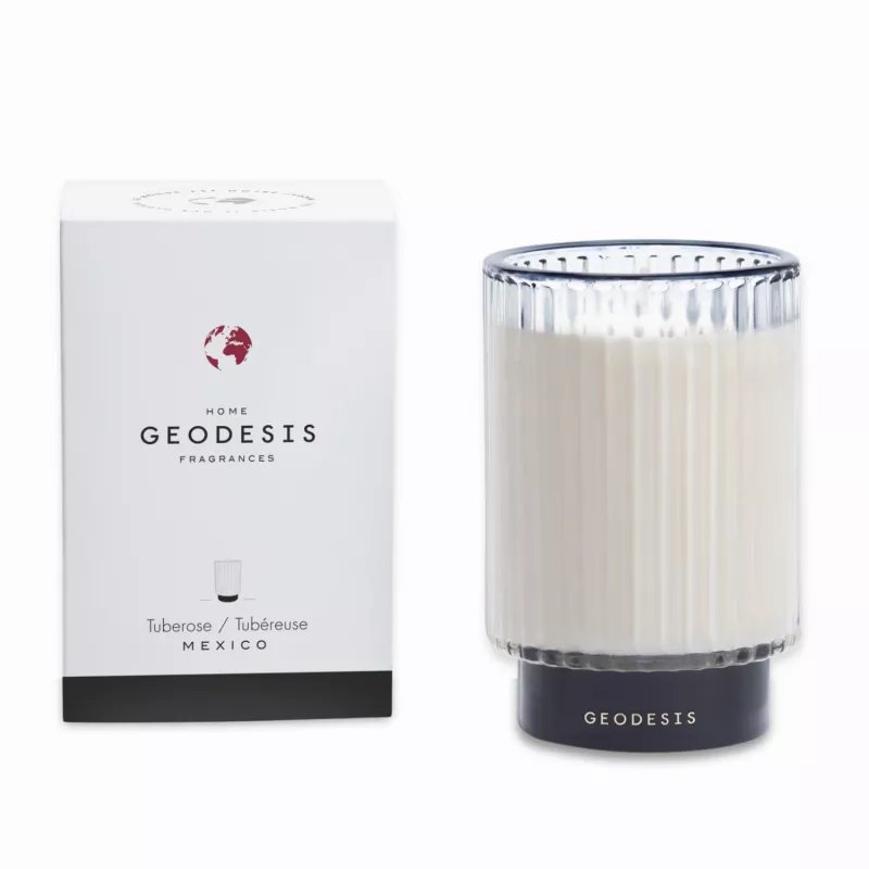 Geodesis Tuberose Prestige Scented Candle 350g – floral and elegant fragrance from France