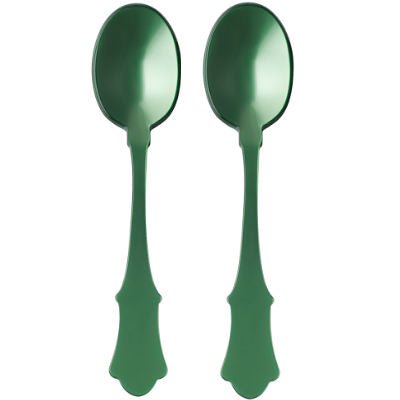Sabre Paris Honorine acrylic serving spoons, set of 2 green