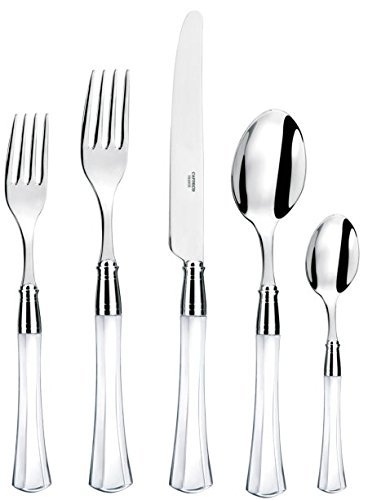 Capdeco Venus Flatware 5-Pieces Place Setting Clear