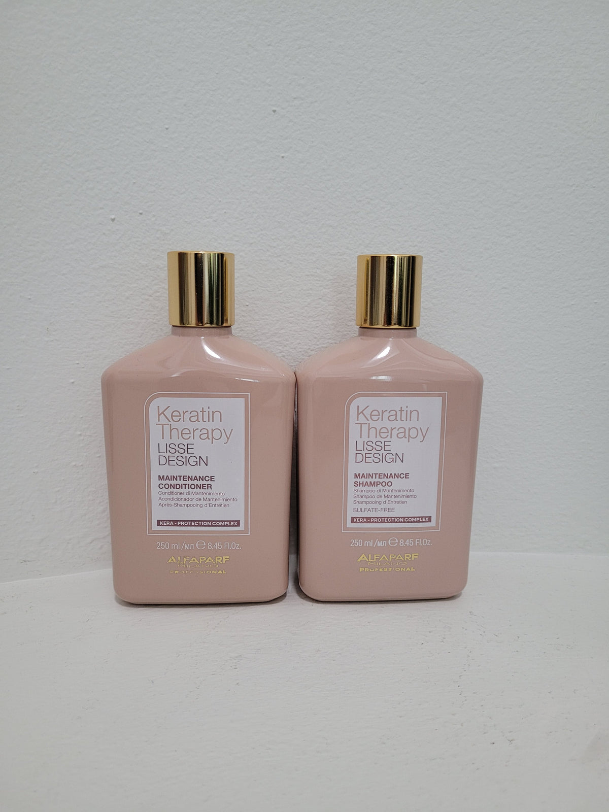 Alfaparf Milano Keratin Therapy Lisse Design Shampoo & Conditioner Duo (250 ml each)