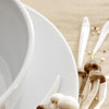 Pillivuyt Eventail Bowl 6" Set of 4 Salad Soup Cereal White Porcelain