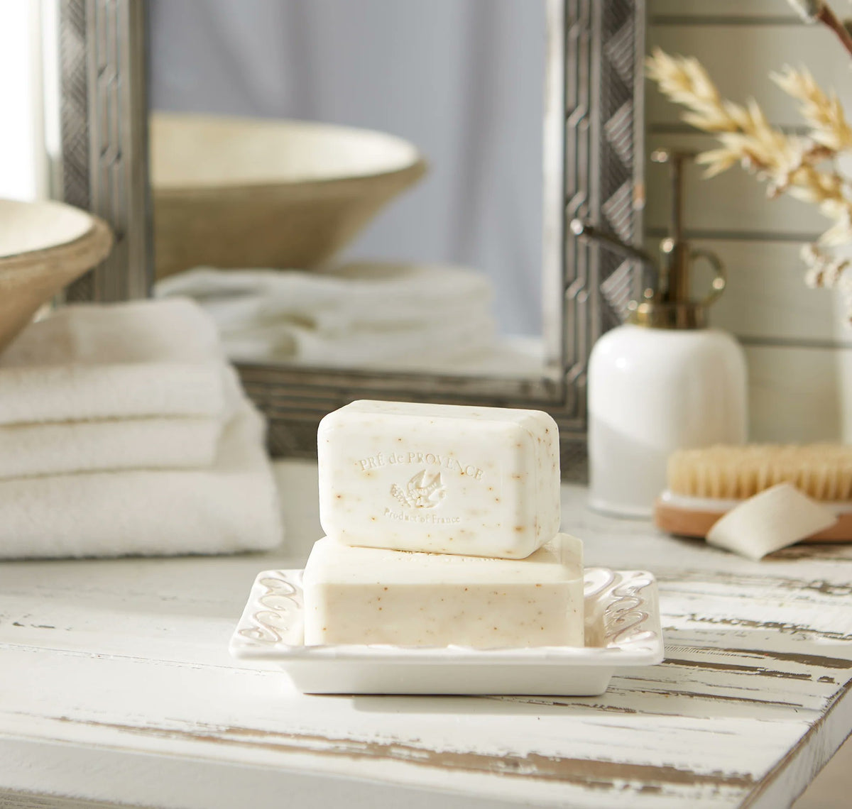 Pre de Provence White Gardenia Soap Bar 250g Pack of 3 Quad-Milled Shea Butter