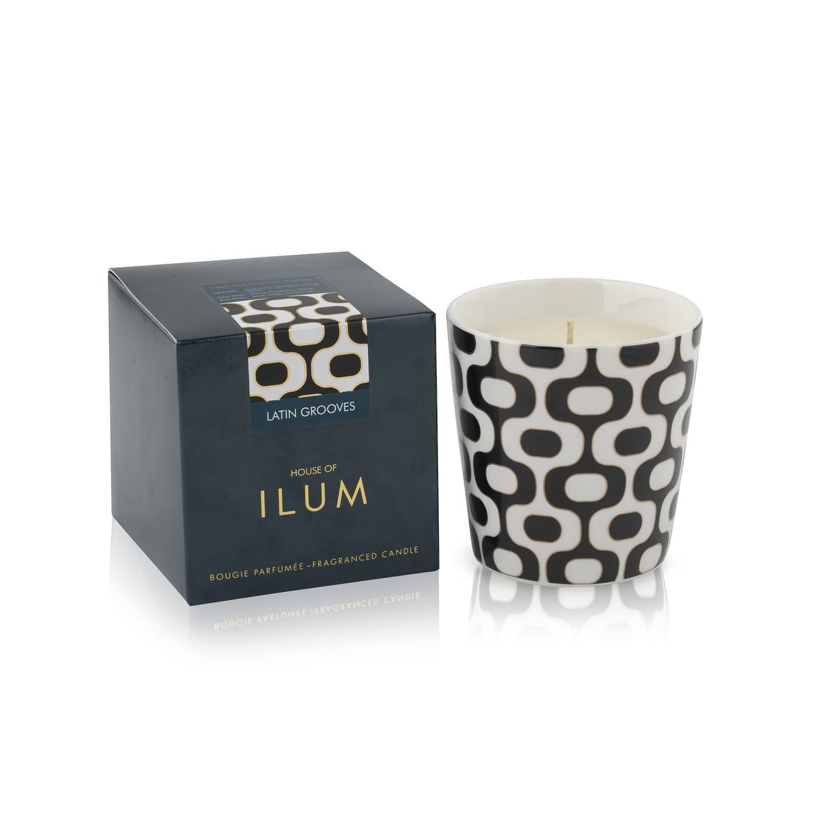 Ilum Latin Grooves Luxury Scented Candle in a Decor Vase | 260g