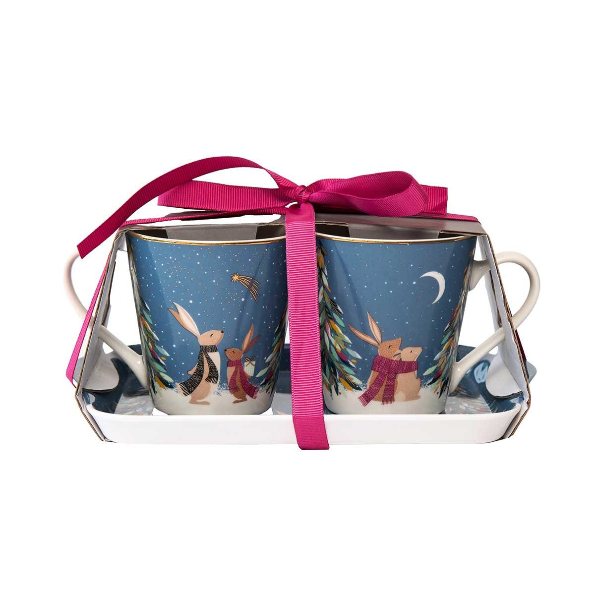Sara Miller London India Mug & Tray Set | Elephant's Oasis