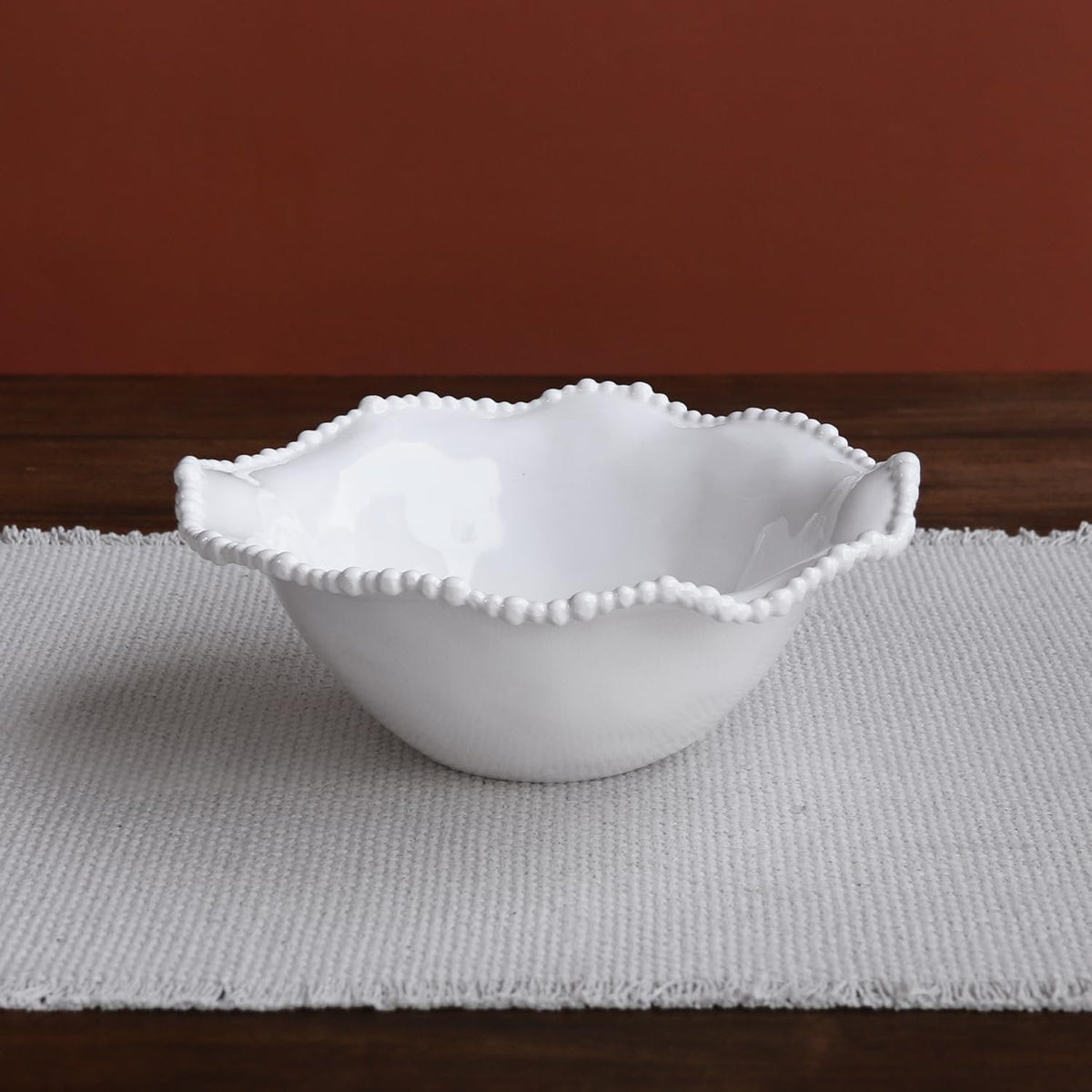 VIDA Alegria White Medium Bowl | 10.75"D