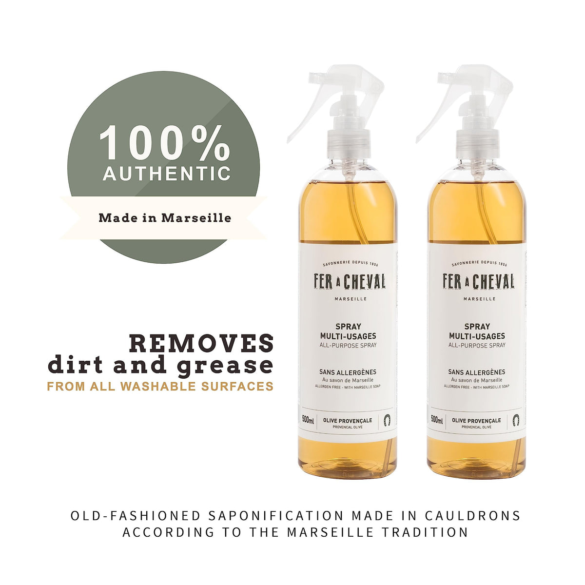 Versatile Marseille All Purpose Spray Cleaner | Provençal Olive Scent