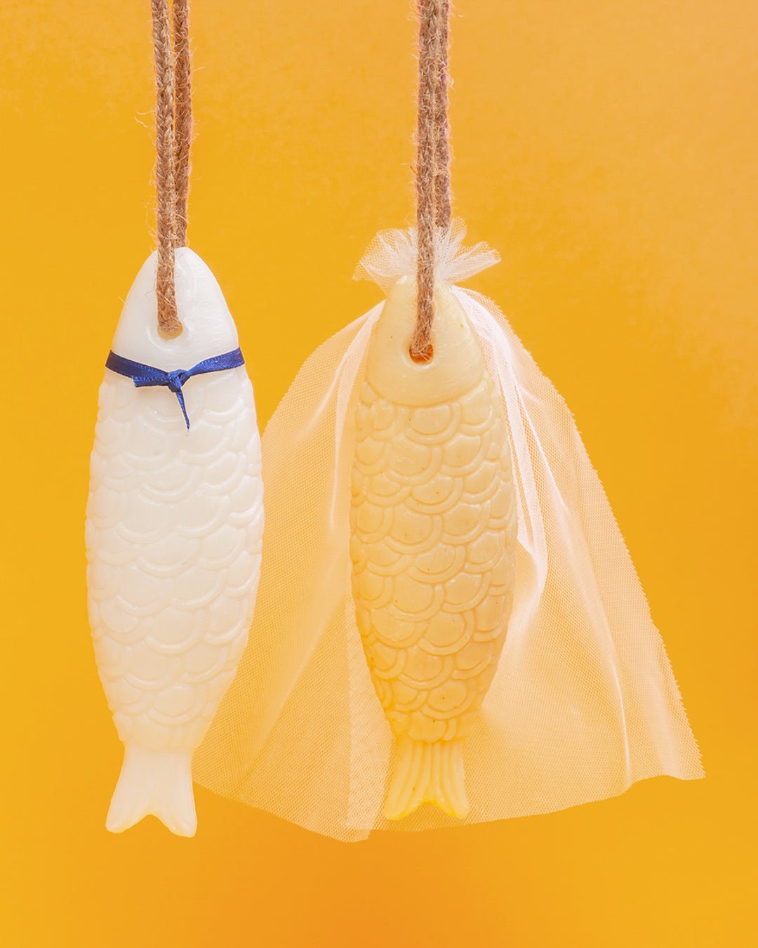 Castelbel Sardine Soap on a Rope | Sea Salt & Lemon | Kitchen Soap | 80g
