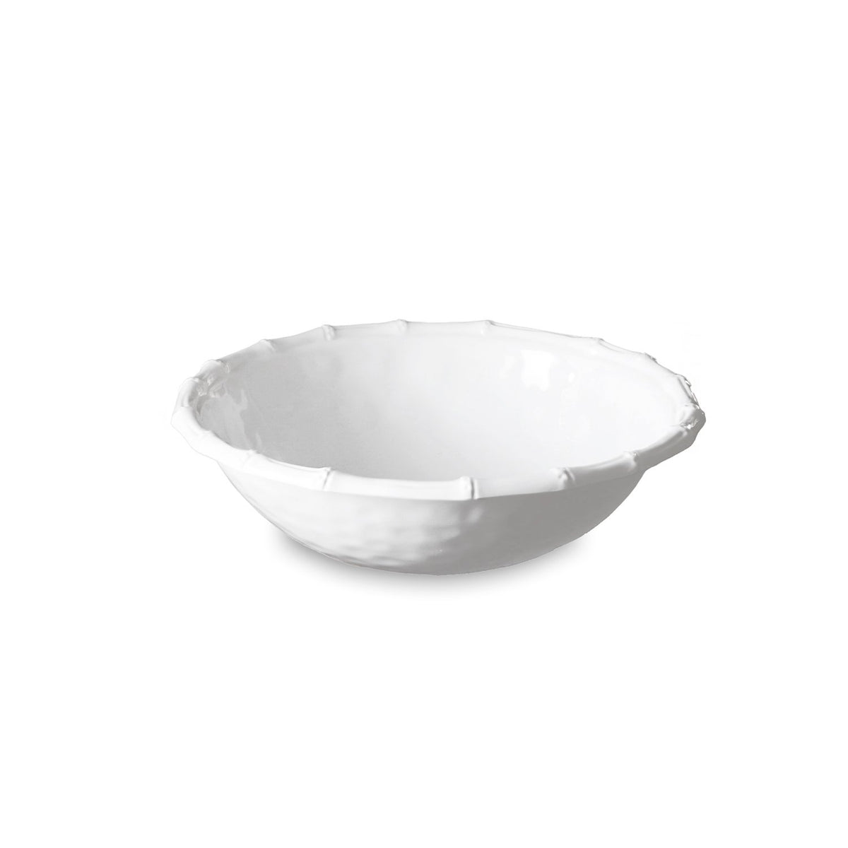 VIDA Bamboo Large Salad Bowl in White Melamine | 14"