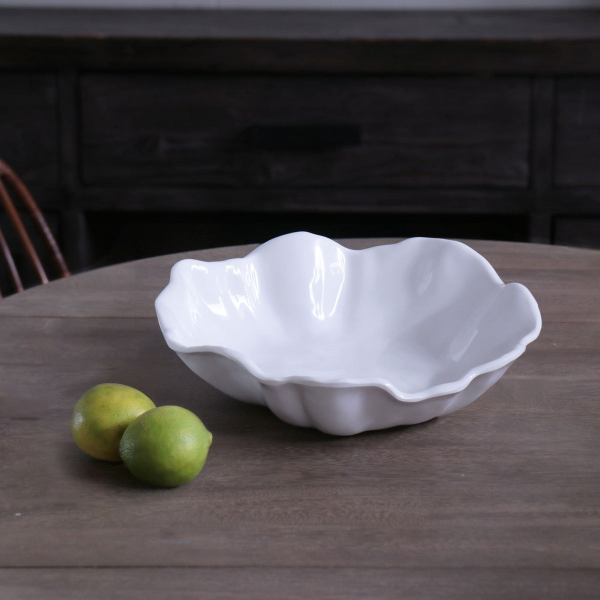 Beatriz Ball VIDA Bloom Med Bowl (White) Luxury Melamine BPA and PABA Free 10.25" (diam.)