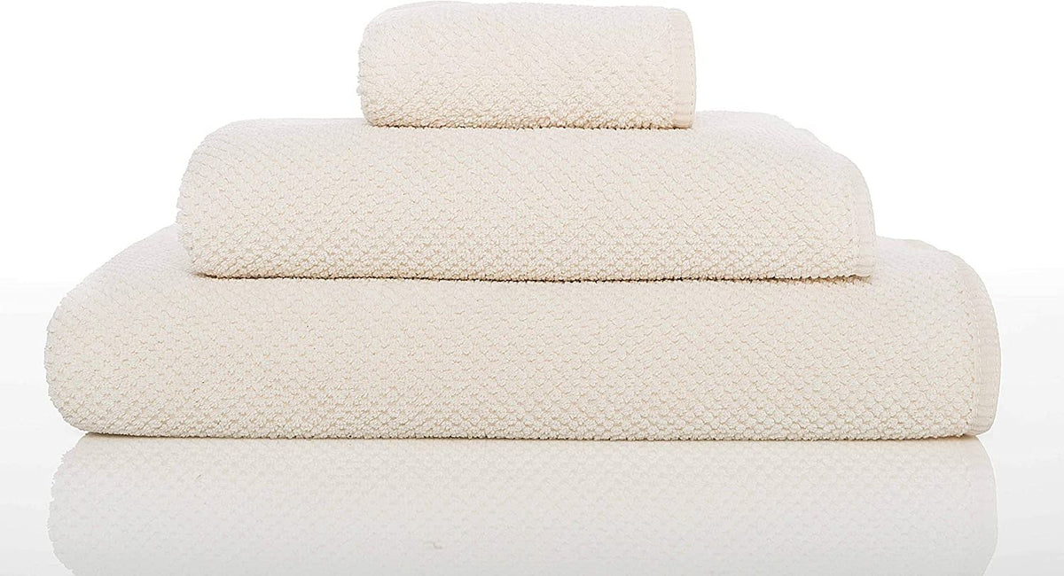 Graccioza Bee Waffle Towel Combed Cotton Collection | Natural