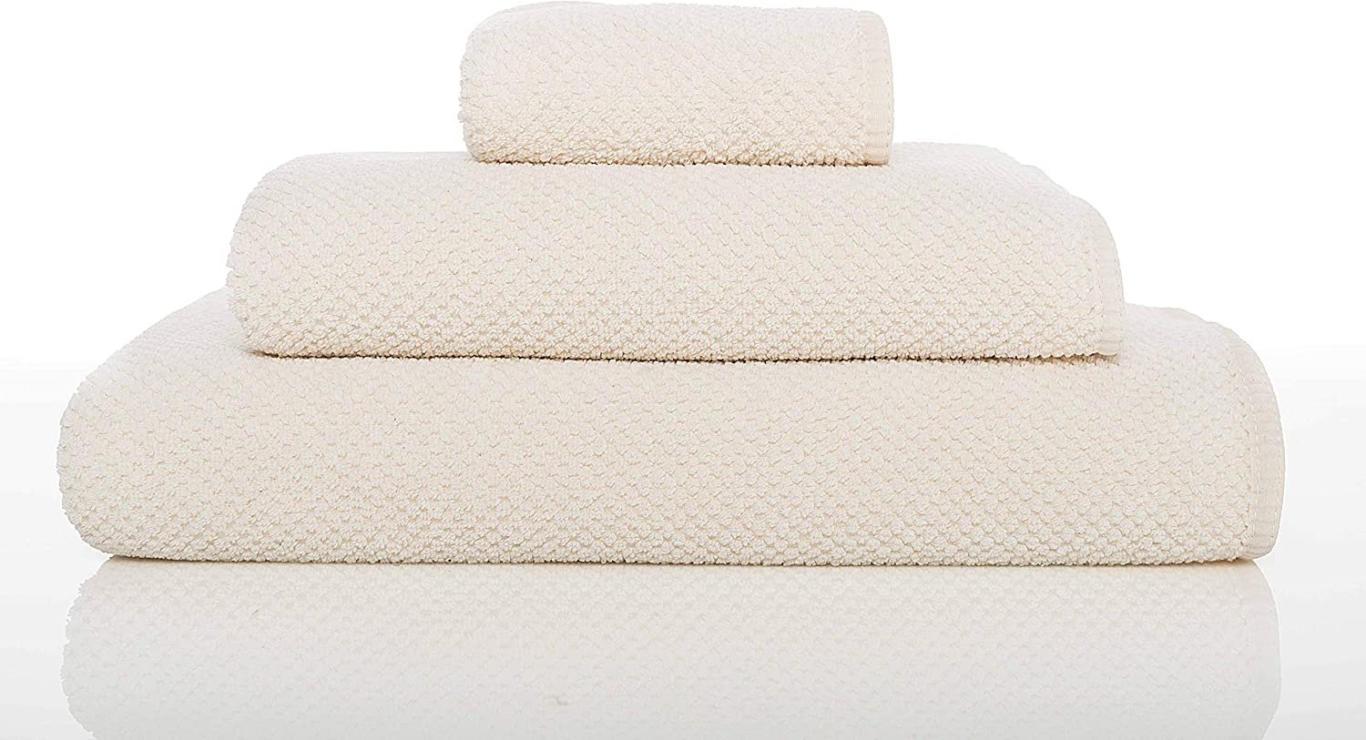 Graccioza Bee Waffle Towel Combed Cotton Collection | Natural