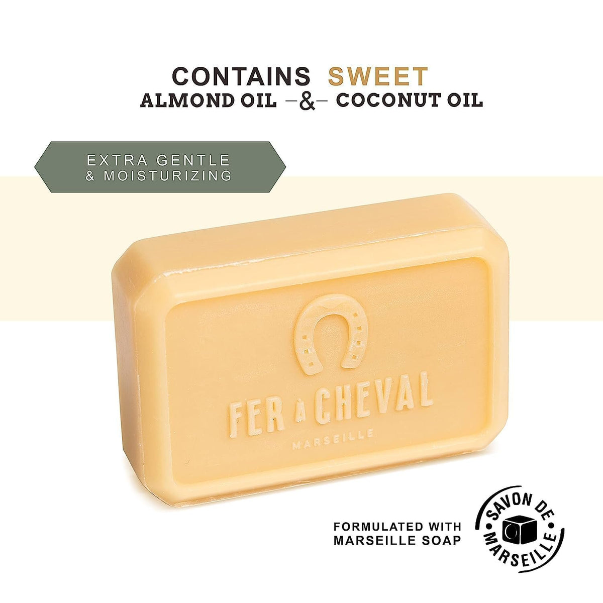Fer à Cheval Marseille Soap Bar | Argan Oil & Shea Butter | Set of 2