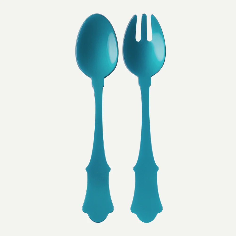 Sabre Paris Honorine salad servers in a large salad bowl