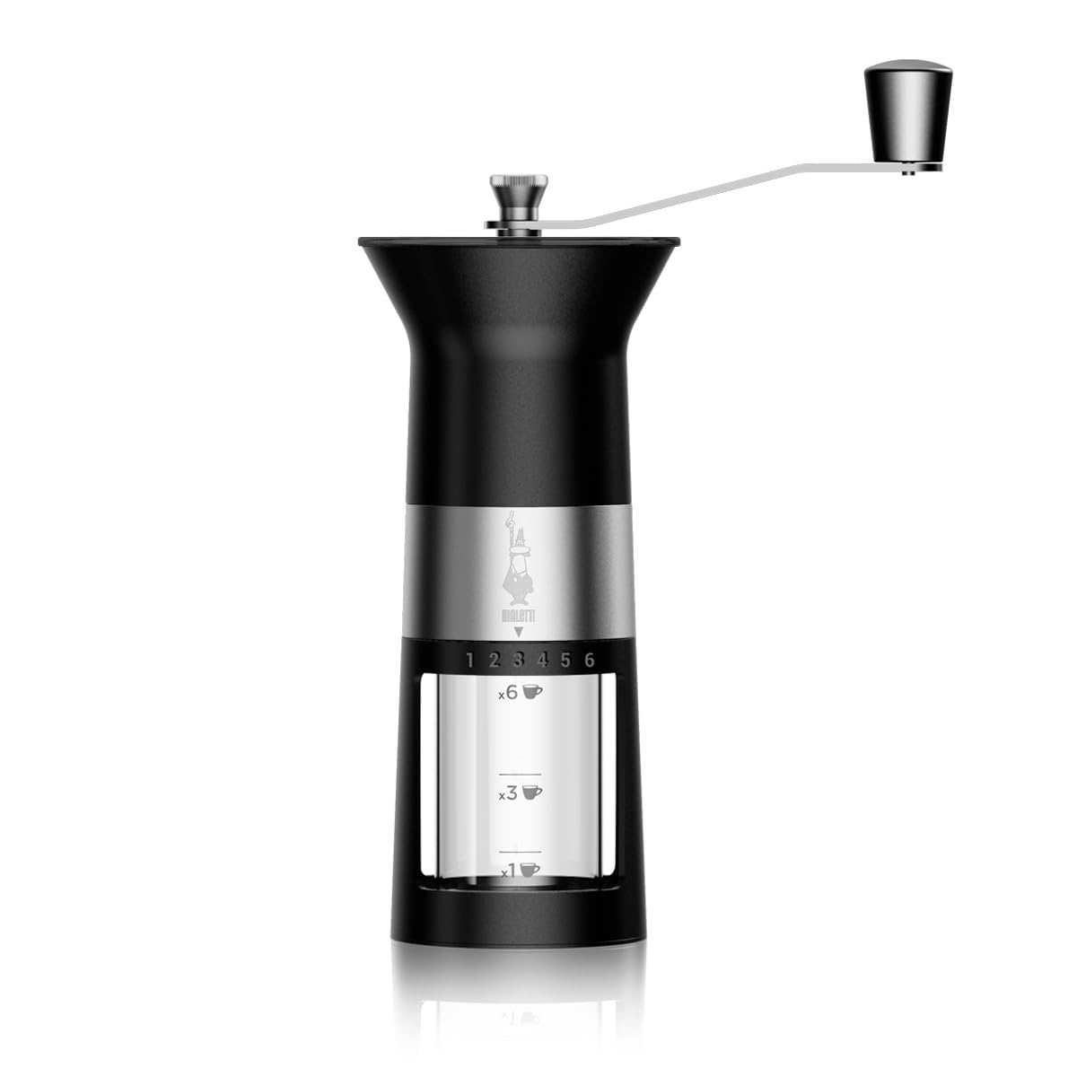 Bialetti Adjustable Burr Coffee Grinder Manual Black