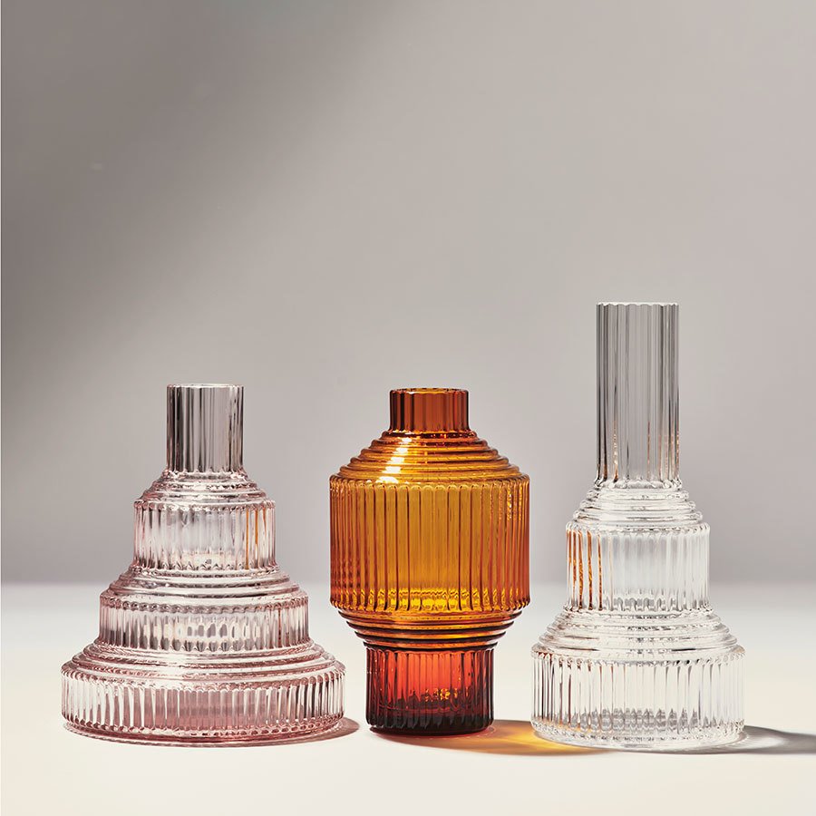 Kosta Boda Pavilion Small Vase | Light Pink