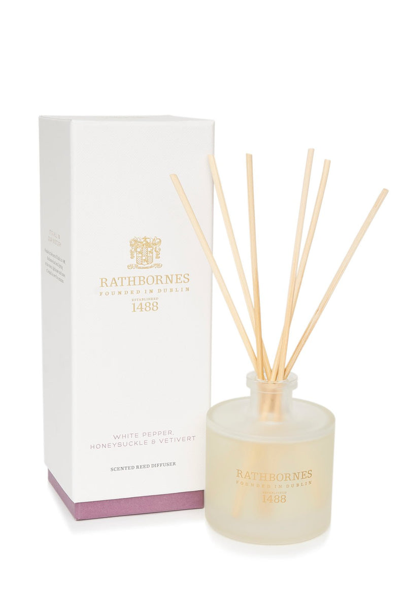 Rathbornes White Pepper Honeysuckle and Vetiver reed diffuser 200ml