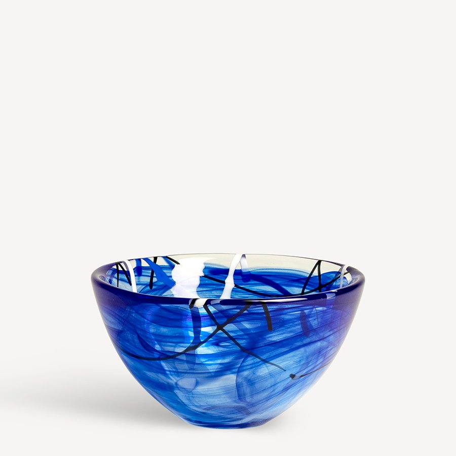 kosta boda Contrast Blue Bowl Small 1