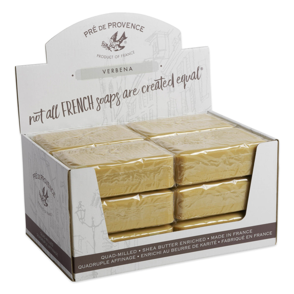 Pre de Provence French Soap Bar Verbena, 250 Gram (Pack of 12)