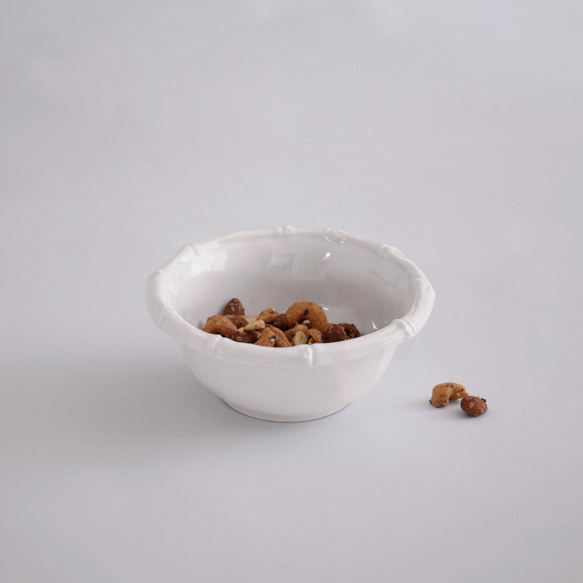 VIDA Bamboo Small Dip Bowl in White Melamine