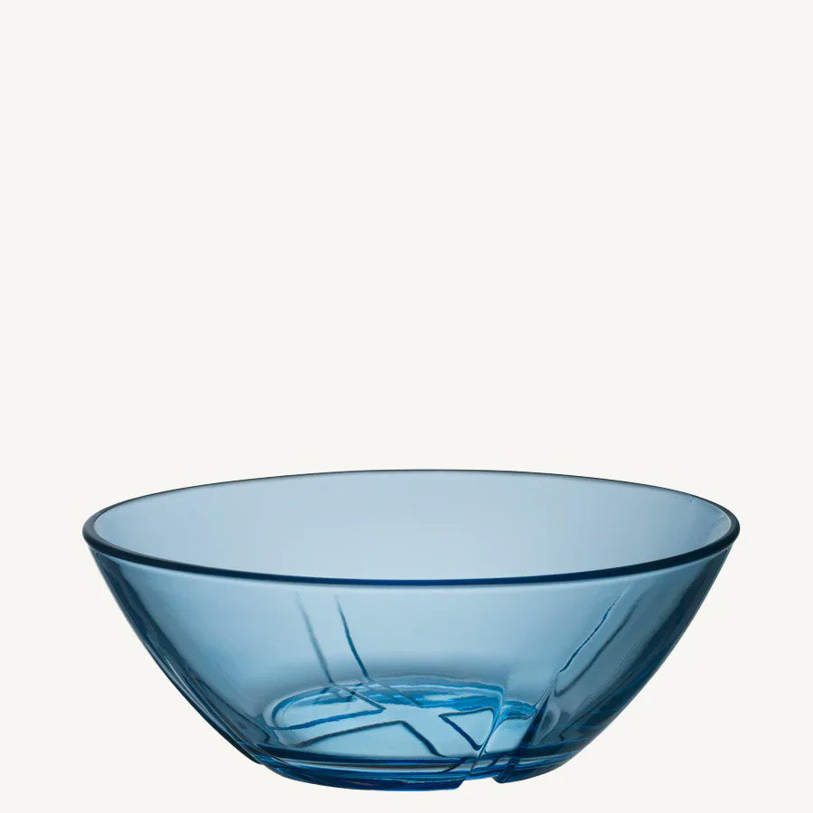 Kosta Boda Bruk small bowl in water blue art glass – designed by Anna Ehrner handmade in Sweden
