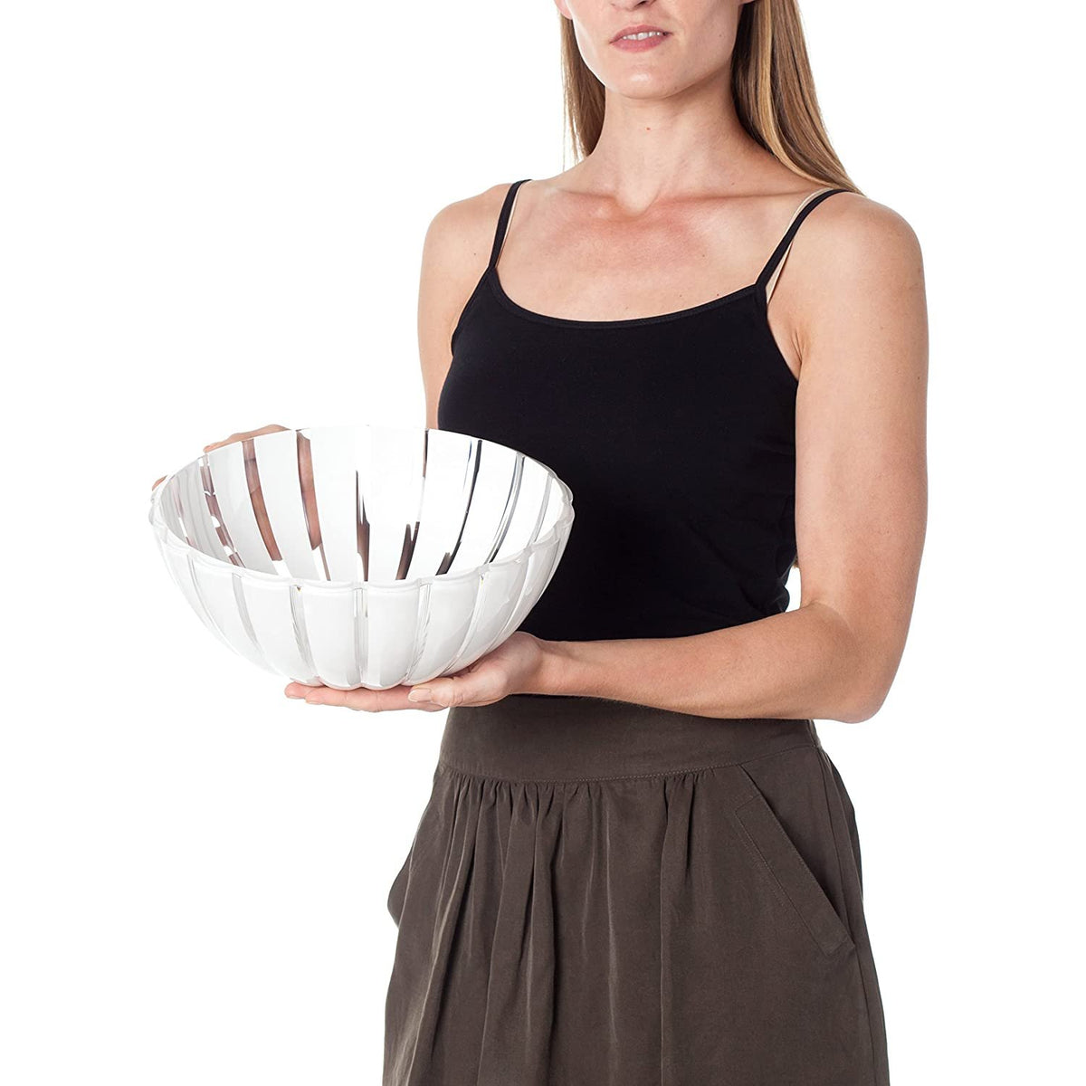 Grace X-Large Serving Bowl | White | 11.75"D