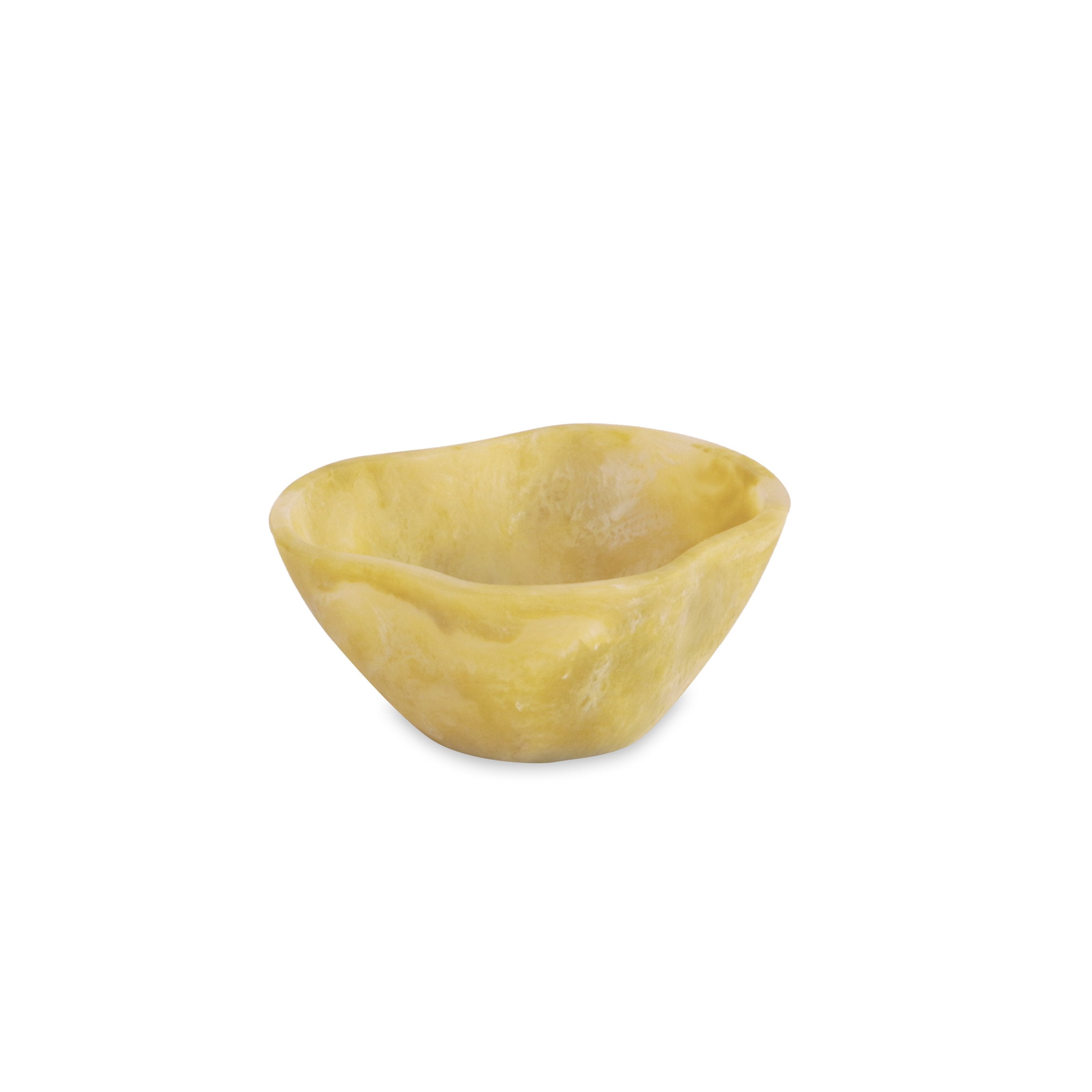 Beatriz Ball RESIN Sorbet mini wavy round bowl matcha green 6" on white background