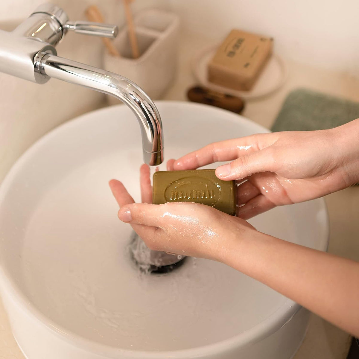 Fer à Cheval Pure Olive Savon de Marseille Cube Soap | Set of 4