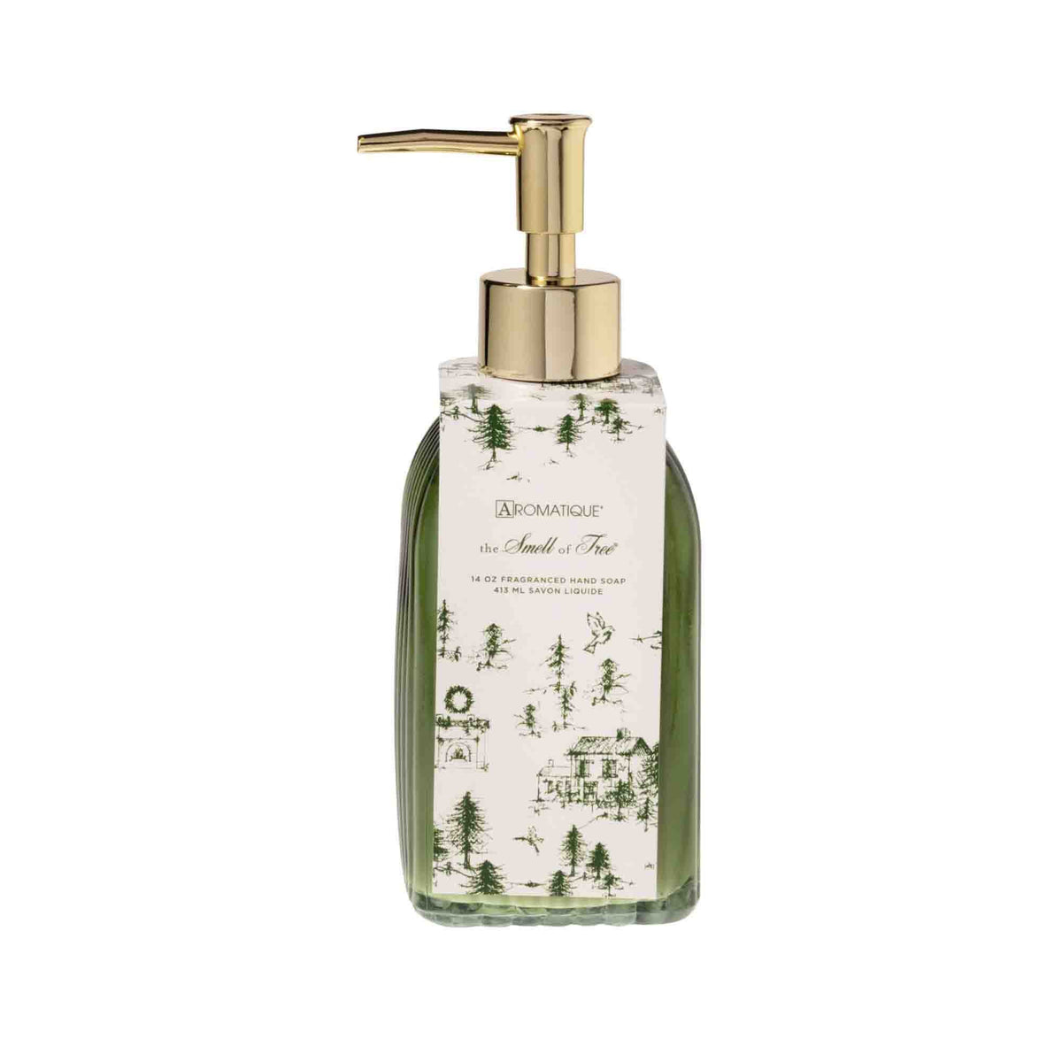 AROMATIQUE The Smell of the Tree Liquid Hand Soap Luxury Fragrance 14oz Scents of  Pine, Cedarleaf, Fir Balsam, Bayleaf, Clove, Moss in a Reusable Glass Bottle