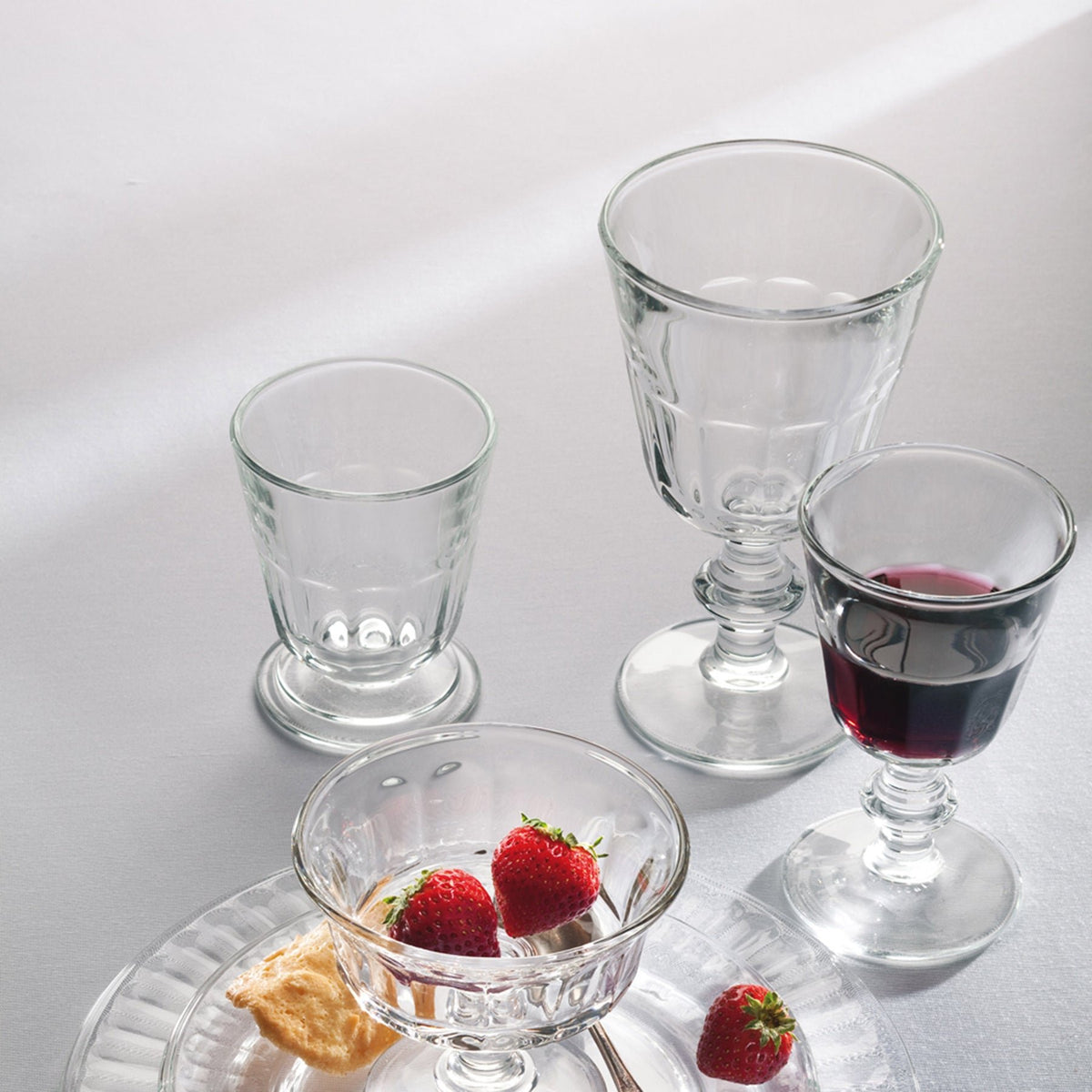 La Rochère Périgord Wine Glasses | Faceted Glass | Set of 6 | 6.5 oz