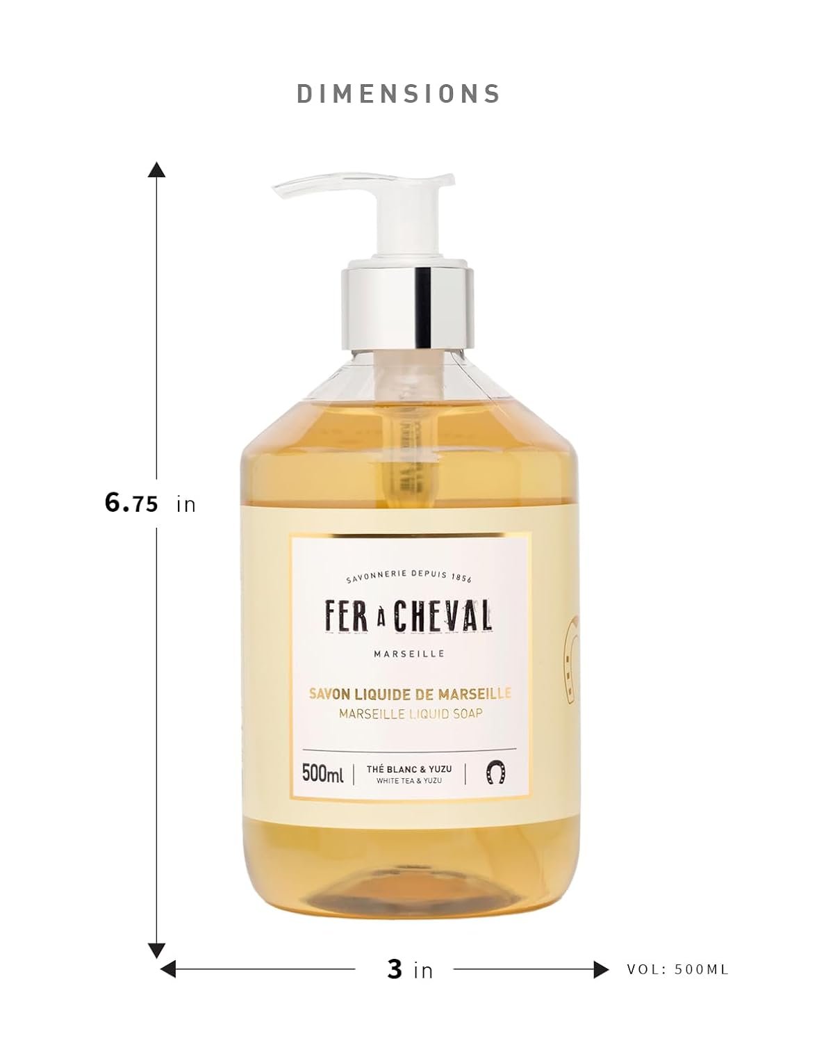 Fer a Cheval Marseille Liquid Soap Natural Vegetable Oil based | 500ml