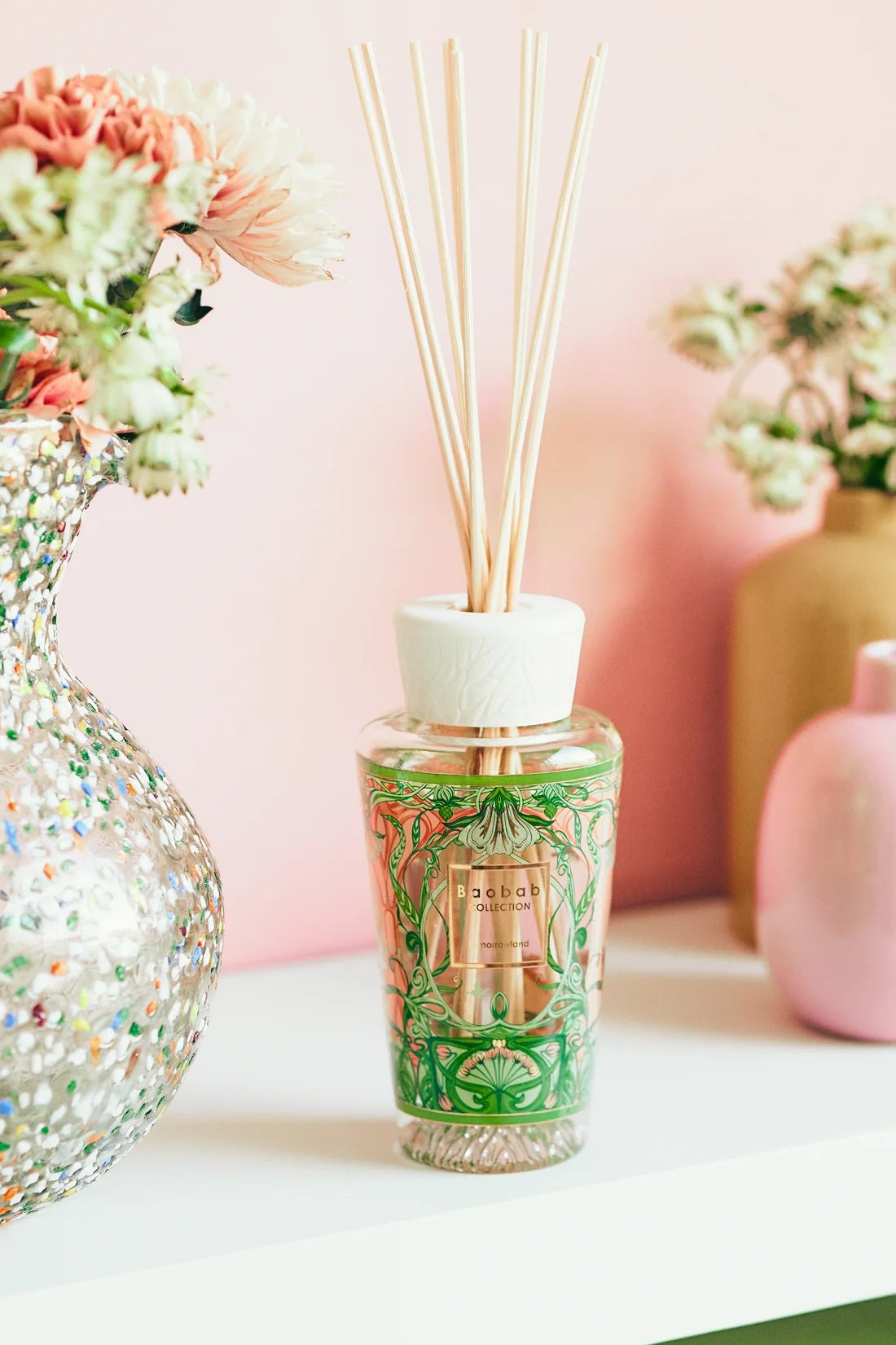 Baobab Tomorrowland My First Baobab Gift Box Green & Flower Candle & Diffuser