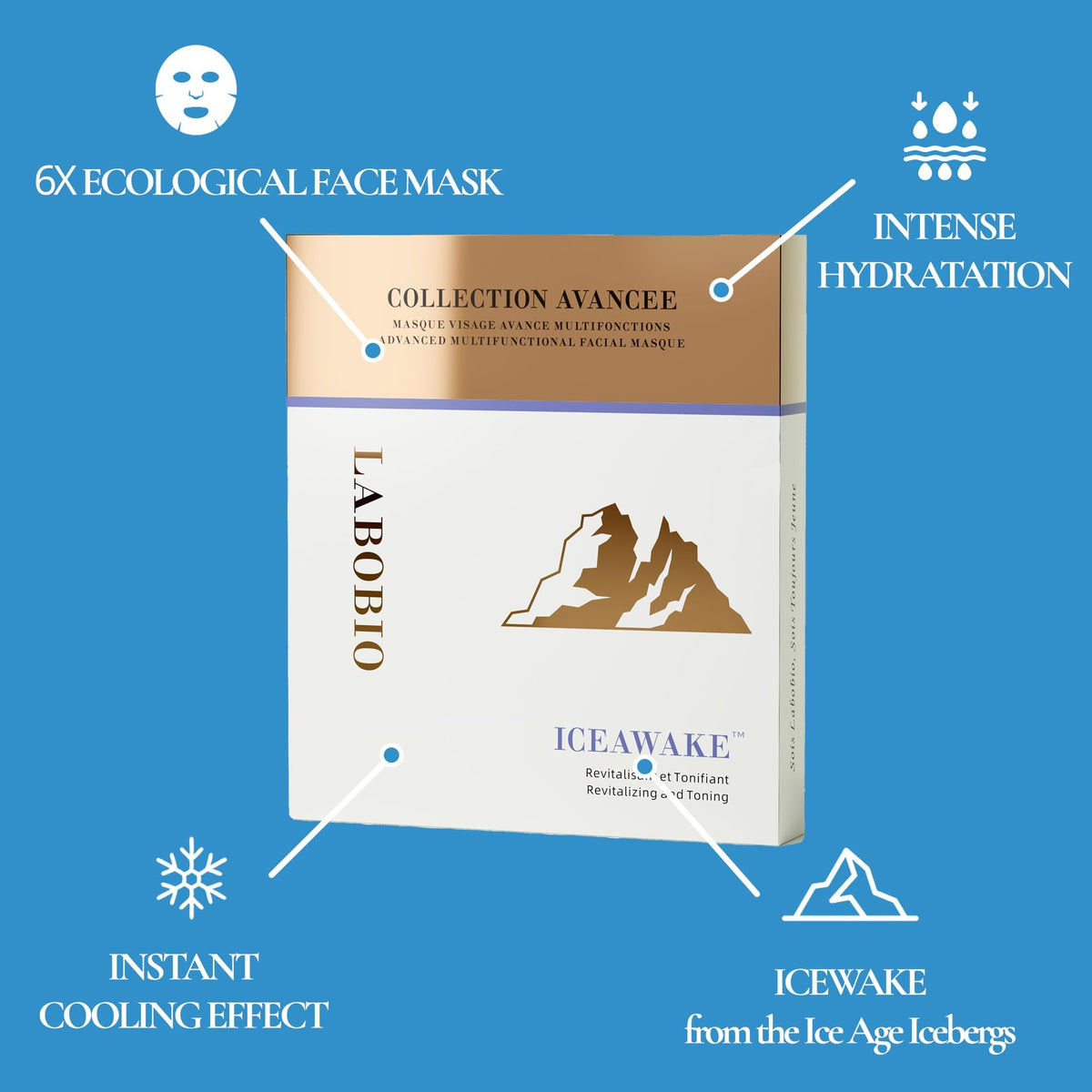 Labobio Revitalizing Facial Sheet Mask with Iceawake