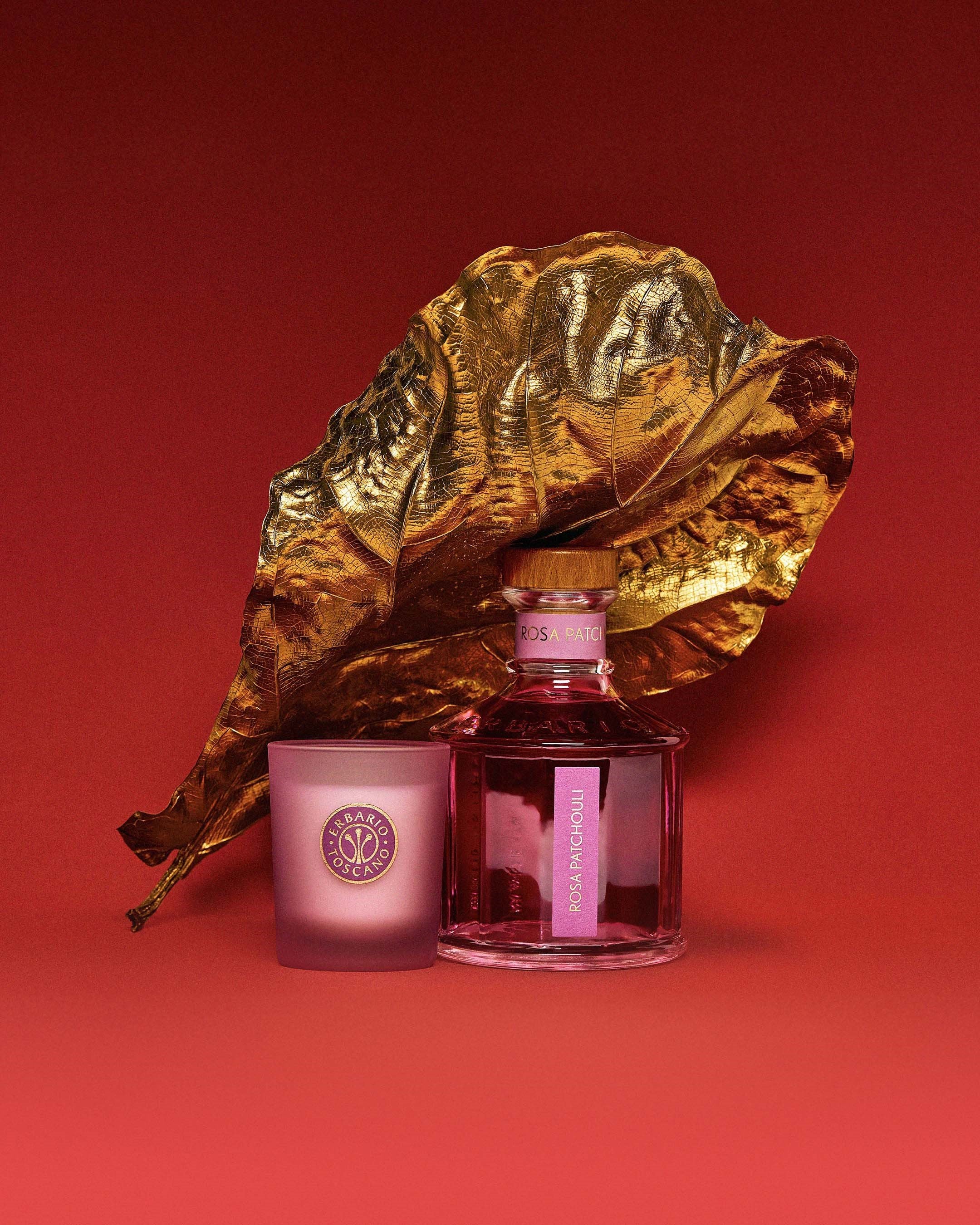 Erbario Toscano Rosa Patchouli Reed Diffuser | Sophisticated Floral Luxury Scent