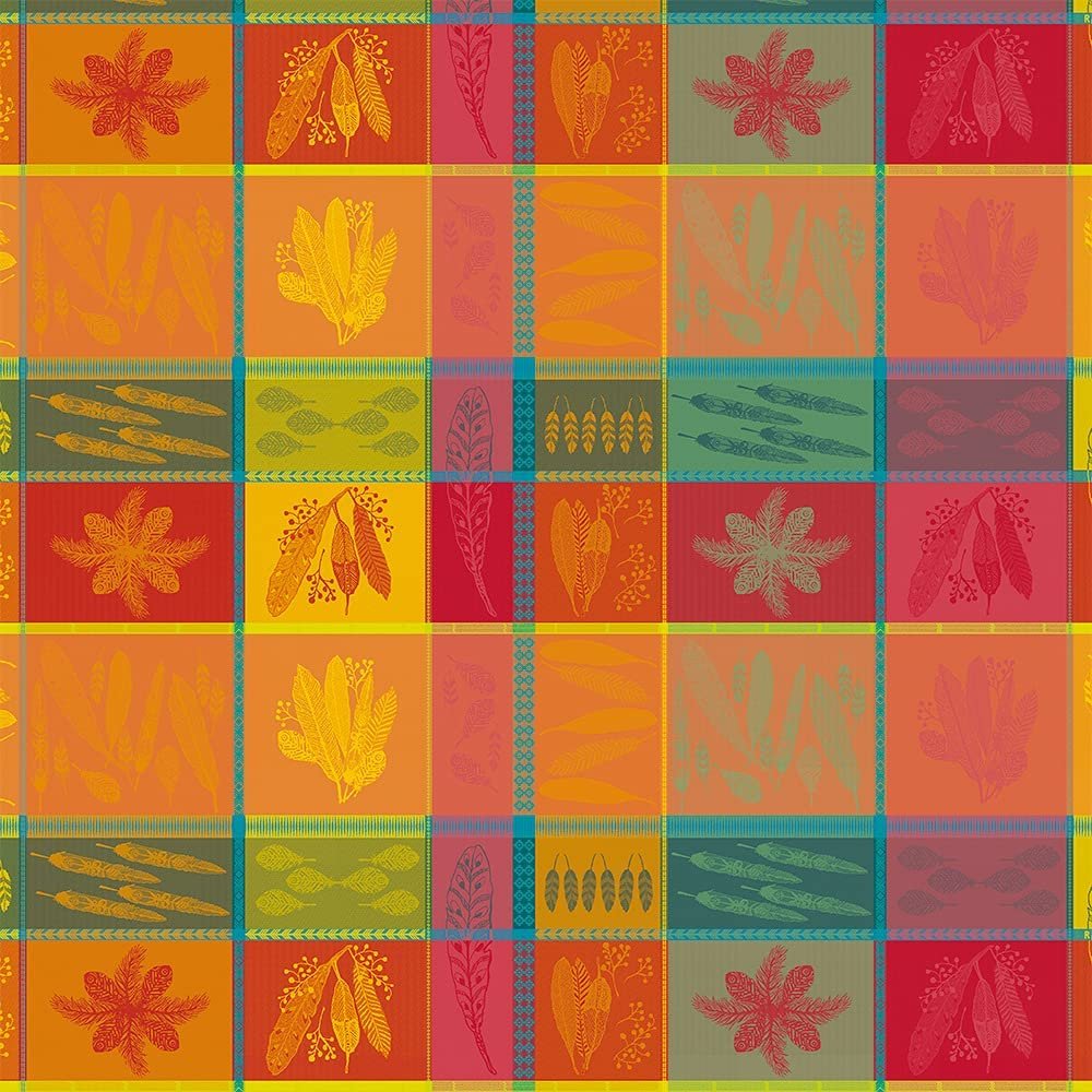 Garnier-Thiebaut Mille Phoenix Automne French Jacquard Tablecloth