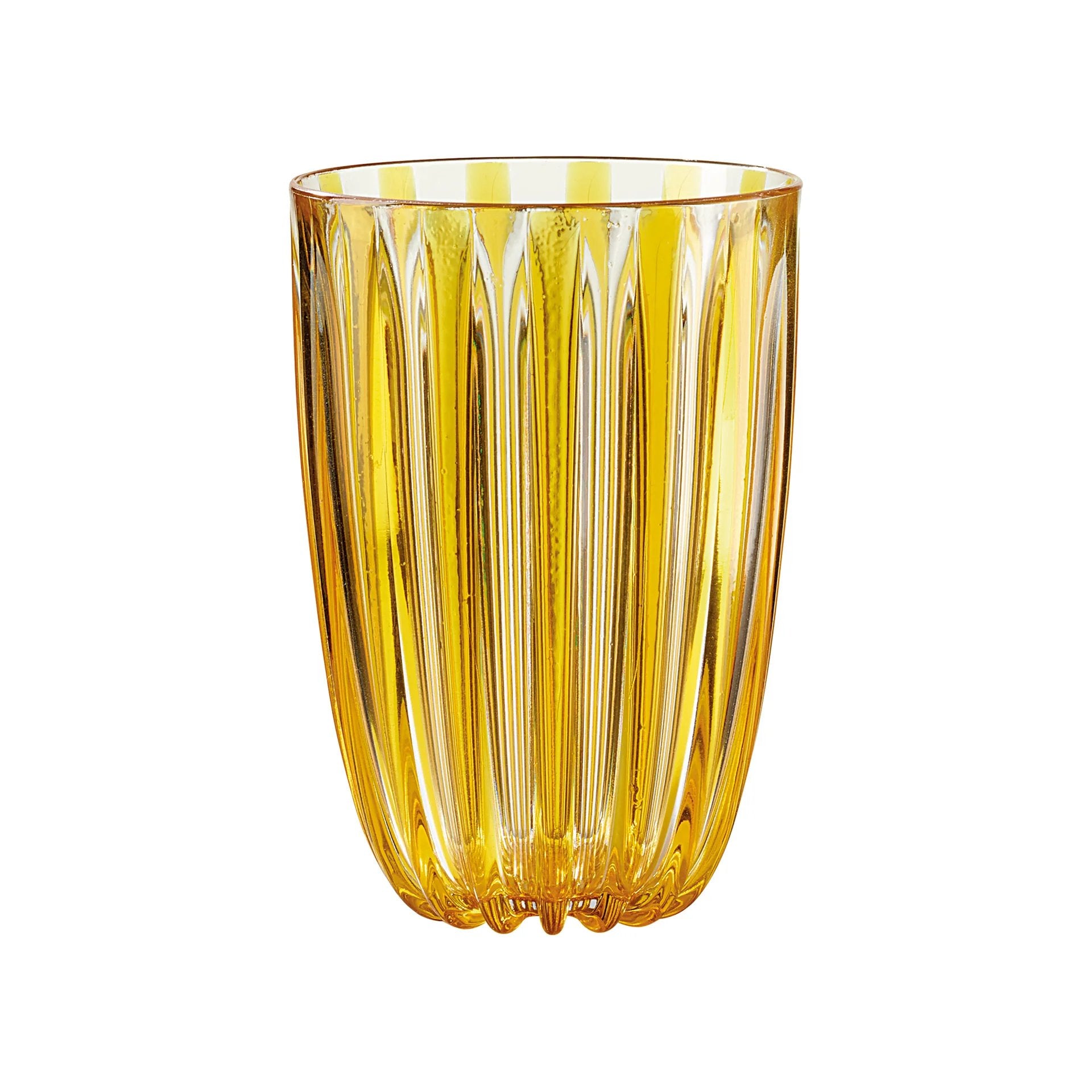 Dolcevita Outdoor Tall Tumblers | Set of 4 | Yellow Amber