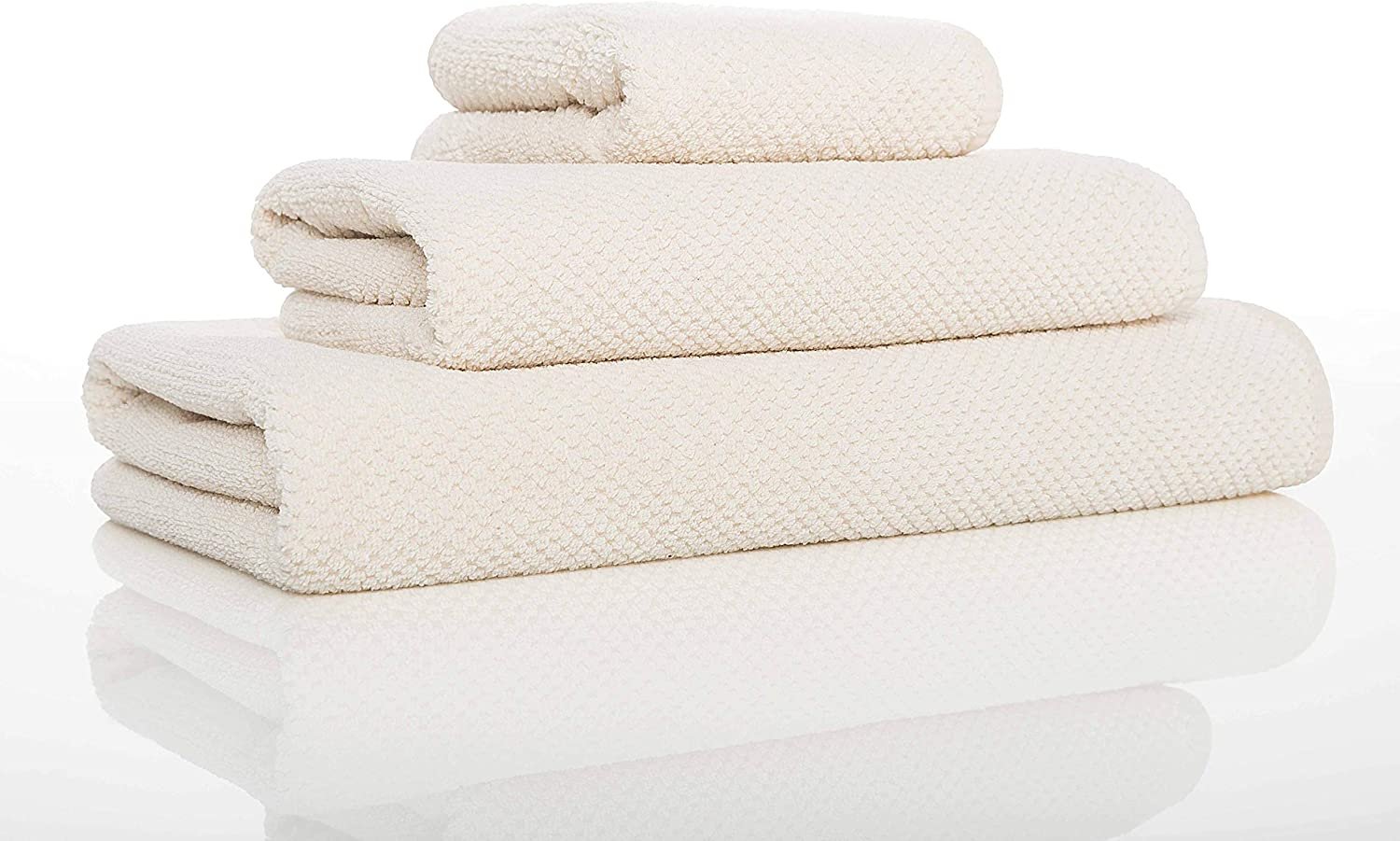 Graccioza Bee Waffle Towel Combed Cotton Collection | Natural
