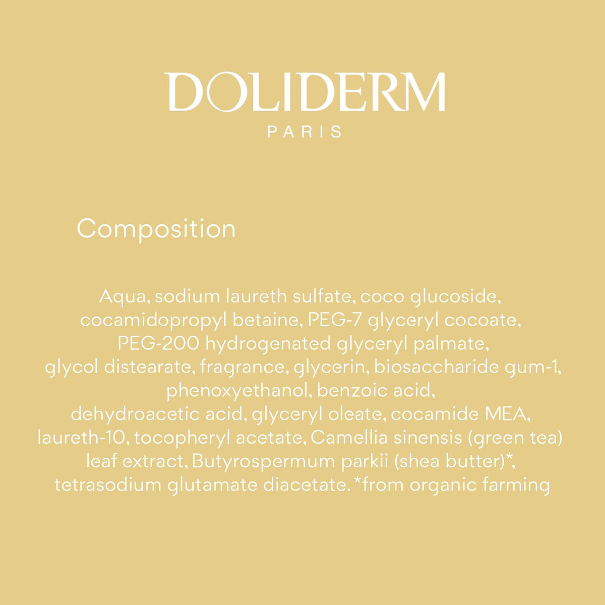 Doliderm Paris - Creamy Shower Gel, 33.8 Fl Oz (Island Vanilla)
