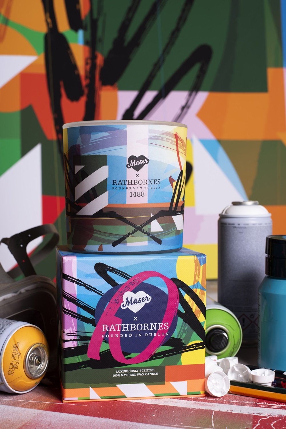 Rathbornes x Maser limited edition 3-wick scented candle 640g