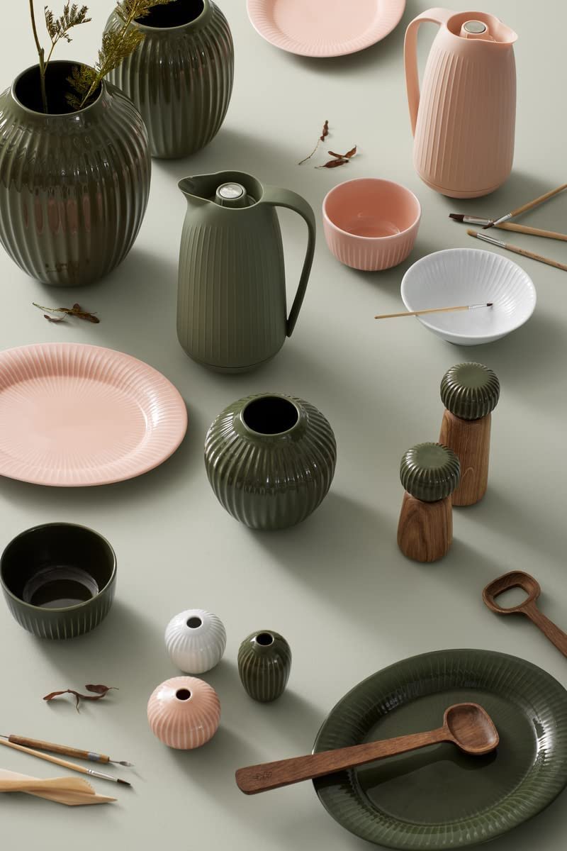Kähler Hammershøi Vase Miniature | Green Stoneware | Set of 3 | 3.35"