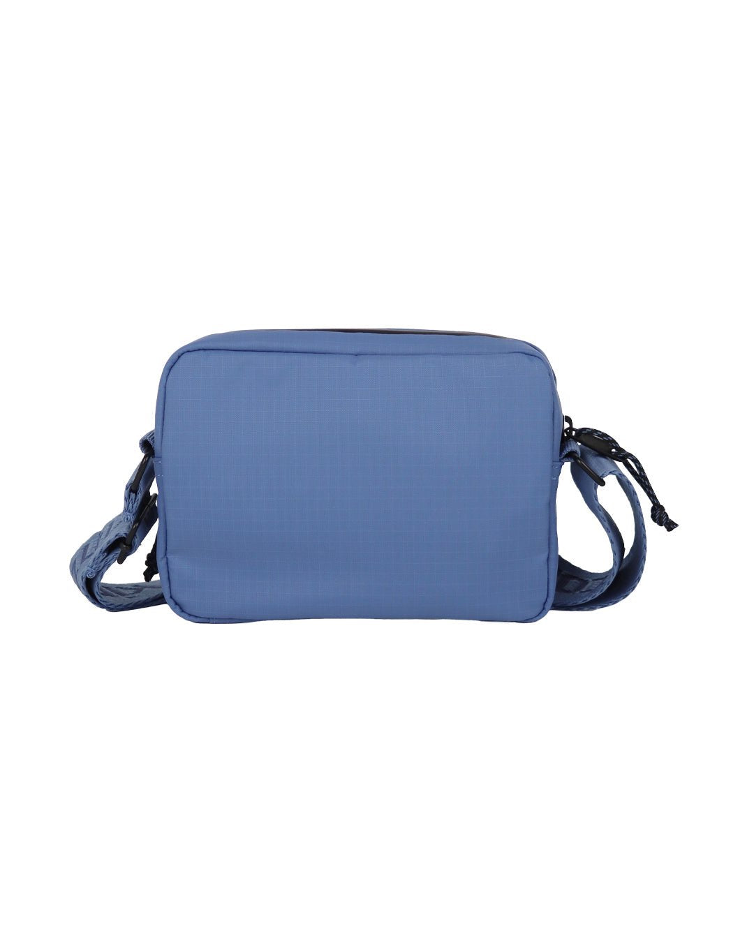 Kintobe Mini Miles storm blue crossbody bag styled as travel and daily carry – sustainable recycled nylon bag