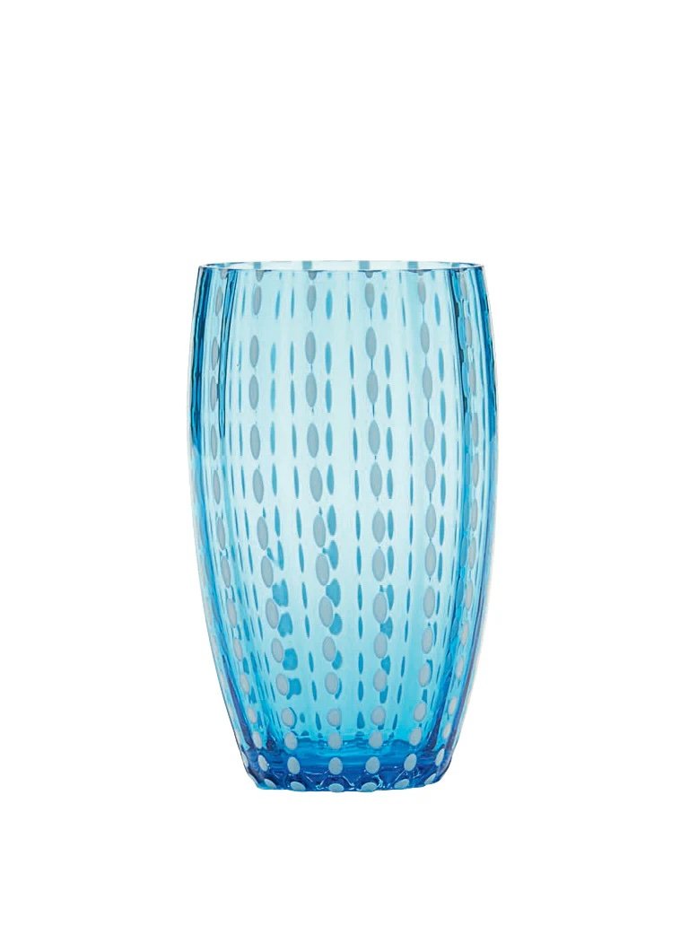 Zafferano Perle Beverage Glasses (16oz) | Set of 2