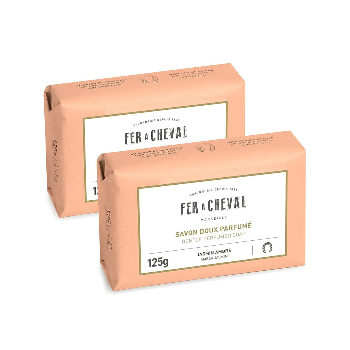 Fer à Cheval Marseille Soap Bar | Argan Oil & Shea Butter | Set of 2