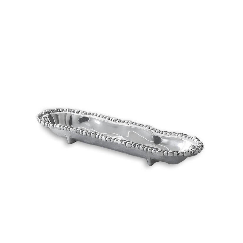 Beatriz Ball ORGANIC PEARL Cracker Tray | Aluminum Alloy | 12"