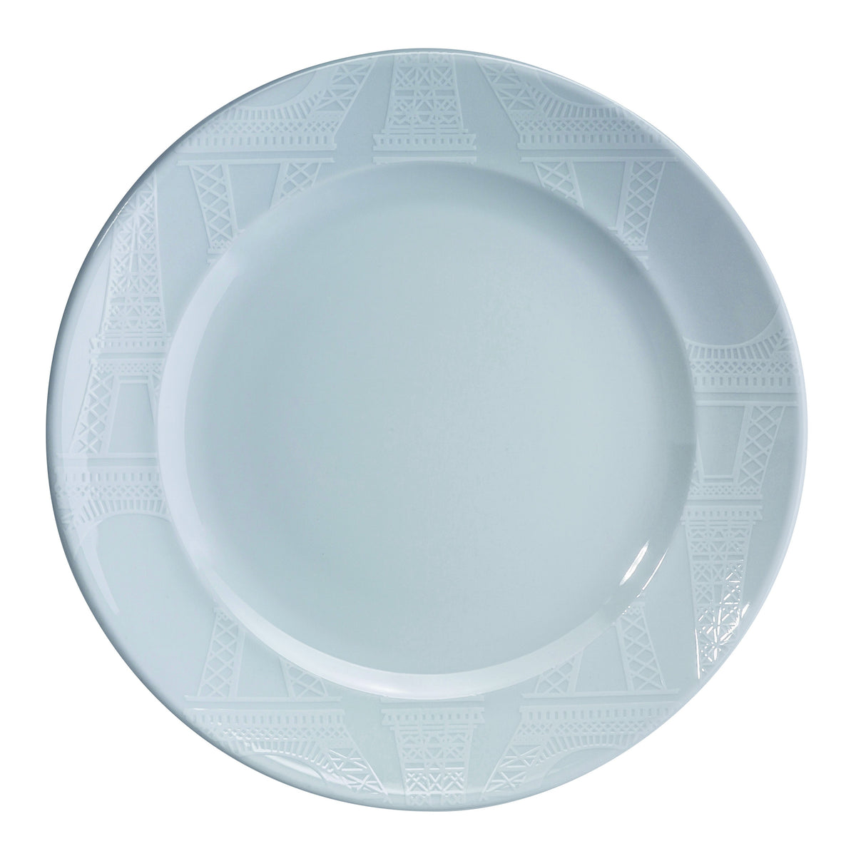 Pillivuyt Ville de Paris Collection Dinner Plate 4-Set White Decor Elegant White Porcelain 10.75"