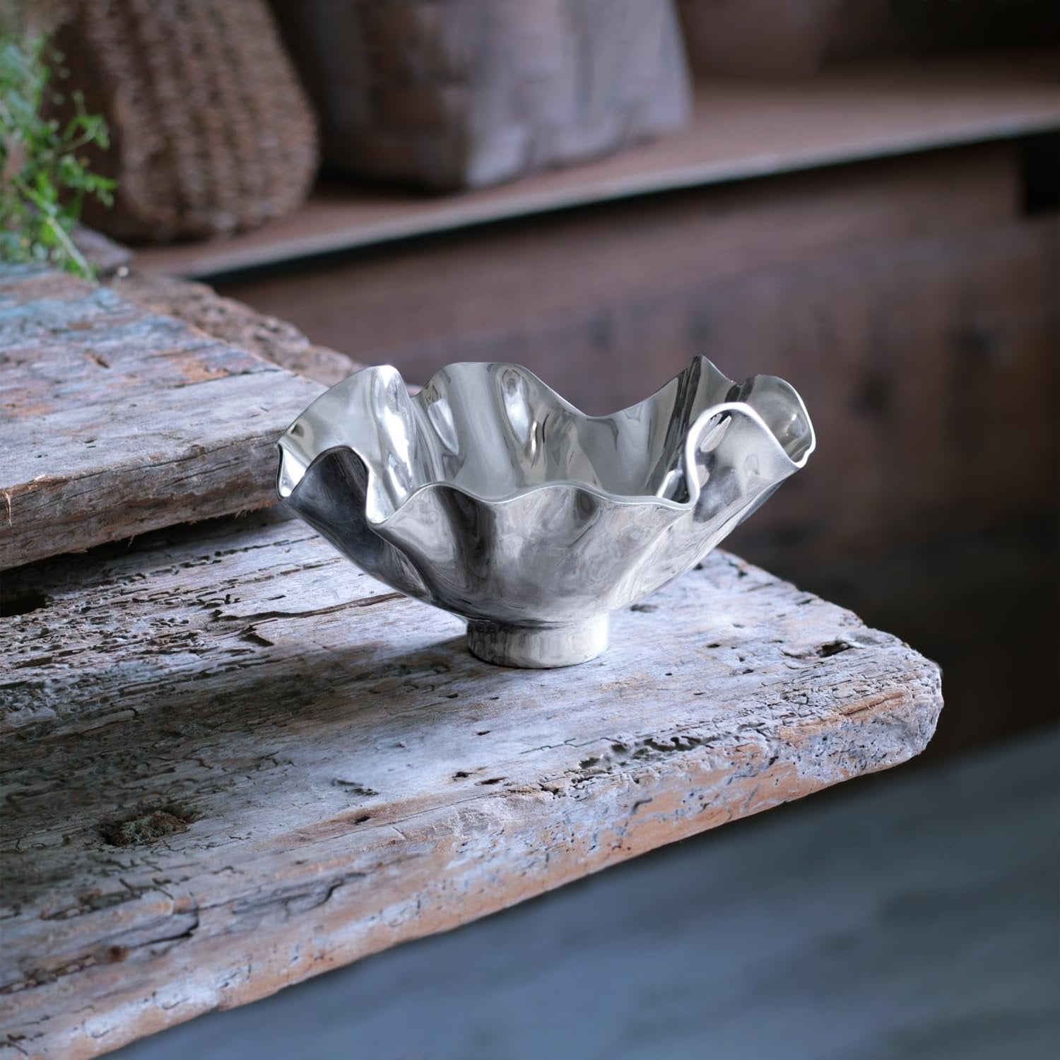 Beatriz Ball VENTO Bloom Small Bowl Aluminum Metal Serving Bowl