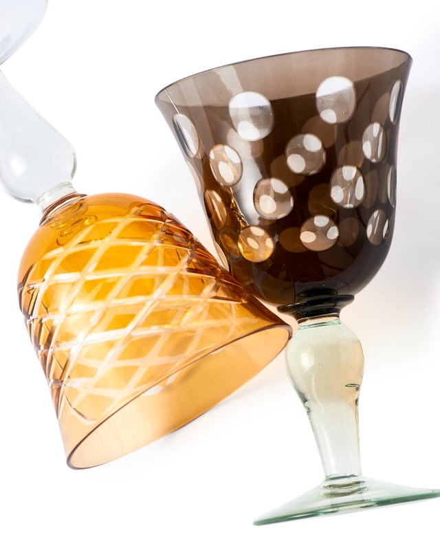 Set of 6 Pols Potten Cuttings Wine Glasses – Modern Dutch Design Stemware