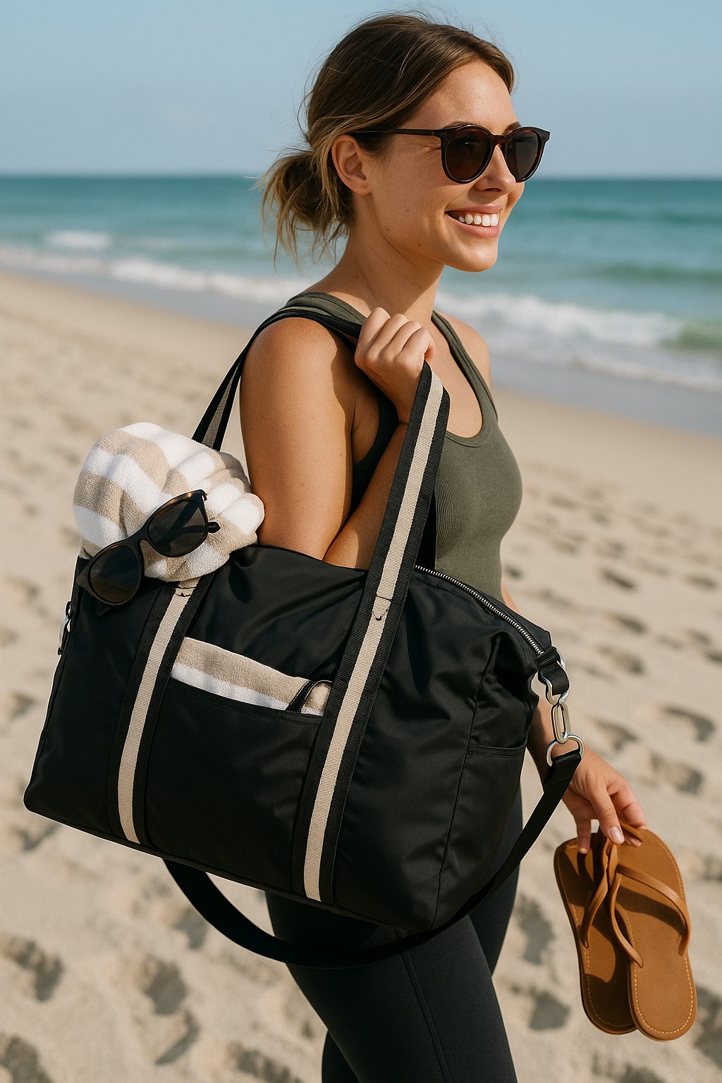 Compact Under-Seat Carry-On Bag – Lightweight Nylon Weekend Duffle