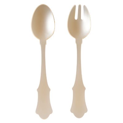 Sabre Paris Salad Server 2-Piece Set (Acrylic) "Honorine" Tableware Simple and Elegant Colorful Timelss Serving, Dishwasher Safe