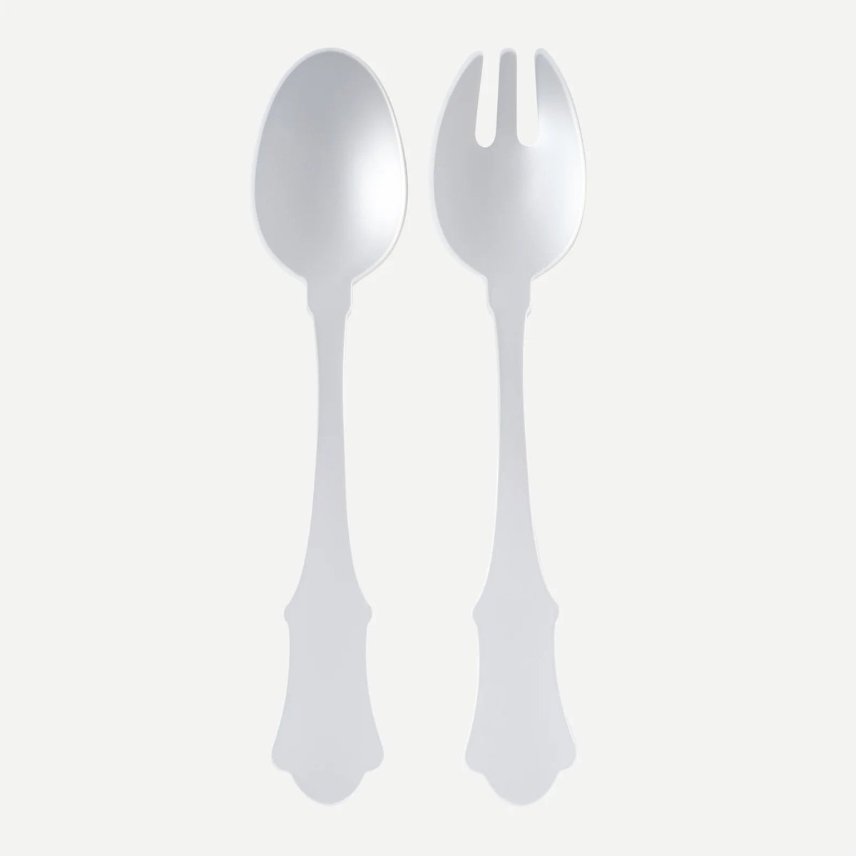 Honorine Salad Server Set Acrylic Sabre White