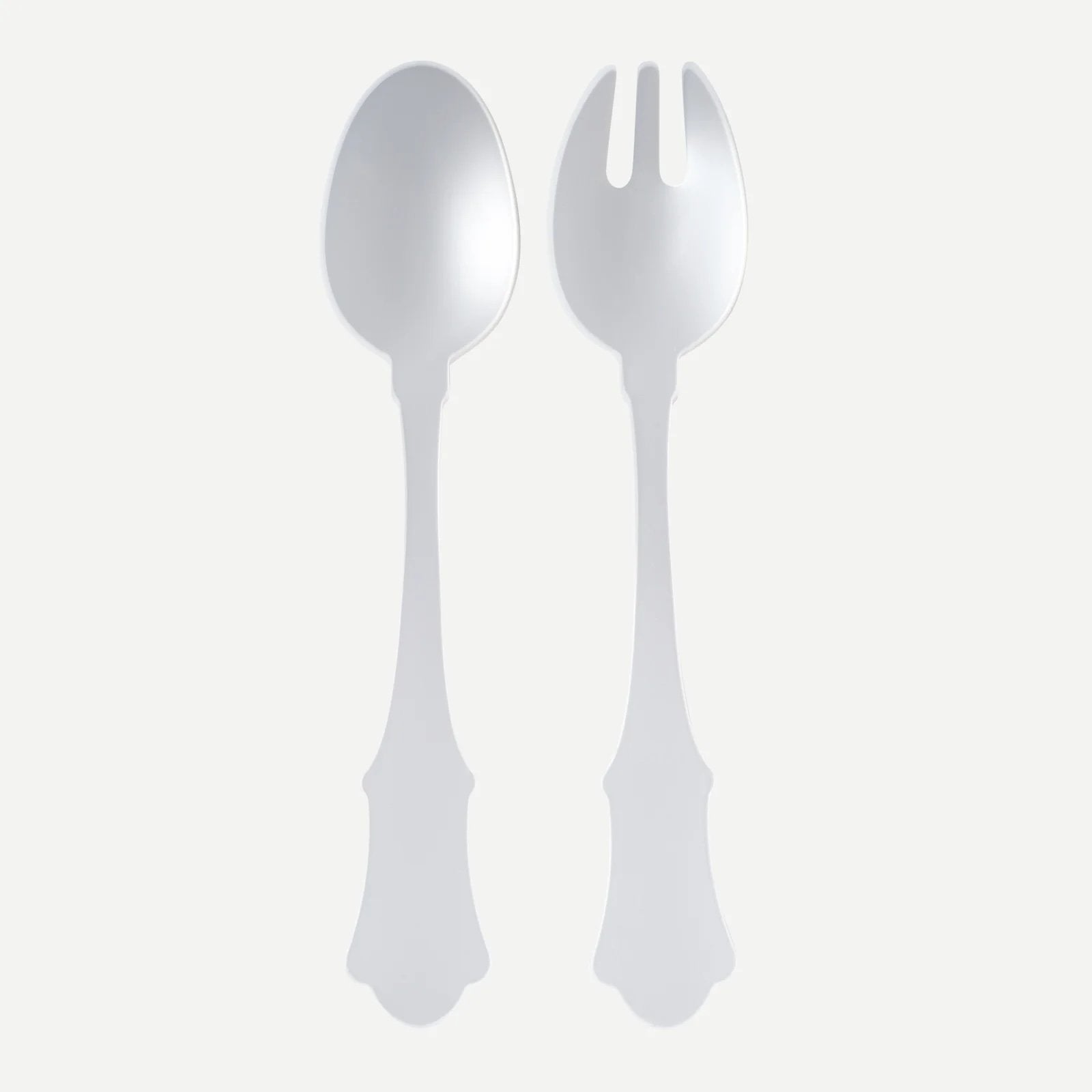 Honorine Salad Server Set Acrylic Sabre White